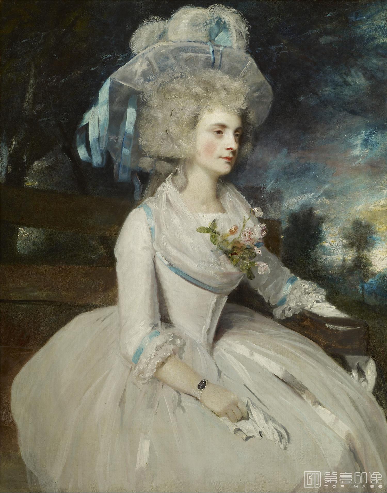 油画-美国弗里克美术馆藏画-Sir Joshua Reynolds - Selina, Lady Skipwith, 1787-185